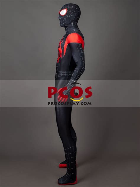 Movie Spider Man Into The Spider Verse 2 Miles Morales Little Black Spider Cosplay Costume