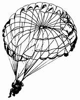 Parachute Drawing Sketch Paratrooper Realistic Getdrawings Pencil Colorful Paintingvalley sketch template