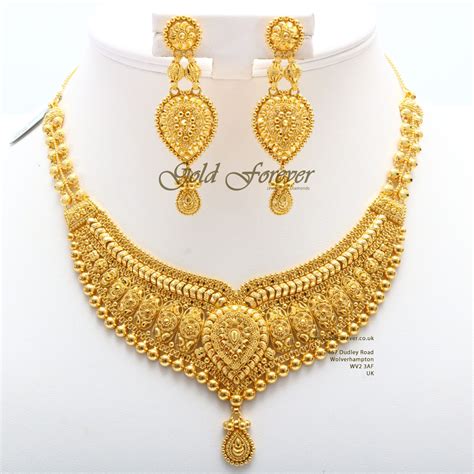 22 Carat Indian Gold Necklace Set 559 Grams Codens1001 Indian Gold