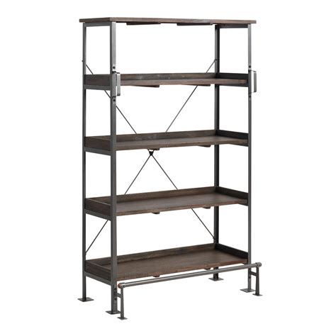 How to build an industrial pipe shelf. Cost Plus World Market Emerson Shelving - Metal by World ...