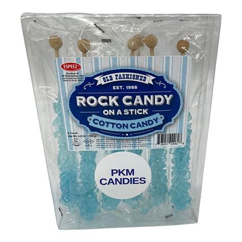 Pkm Candies Ice Rock Candy Sticks Individually Wrapped