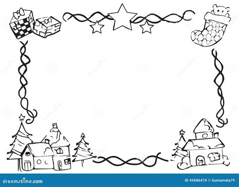 Christmas Borders Black And White Clipart Clipart