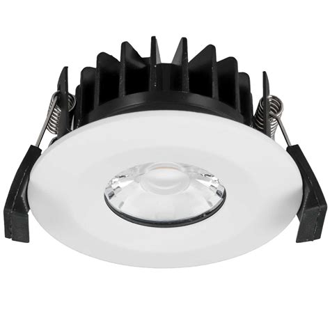 Integral Led 6w Led Fire Rated Non Dimmable Downlight Matt White 3000k