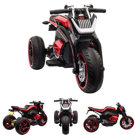 Uwr Nite 12v Kids Ride On Motorcycle Toys 3 Wheels Electric Trike