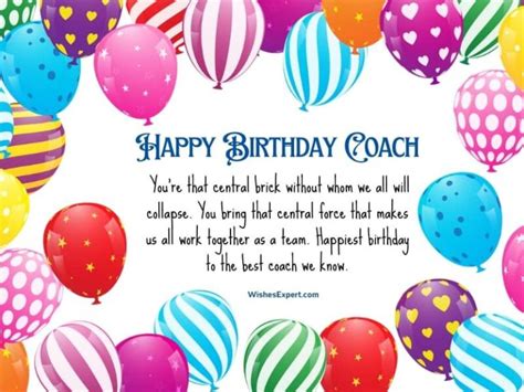 Best Birthday Wishes And Messages For Coach