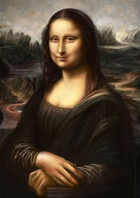 Mona Lisa Digital Painting Behance