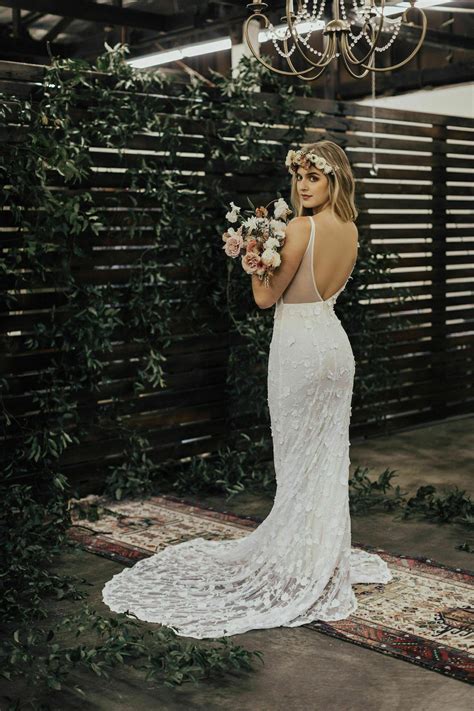 Tatum Backless Lace Wedding Dress Dreamers And Lovers
