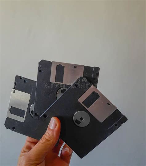 The Old Fashioned Floppy Disk Stock Photo Image Of Diskette