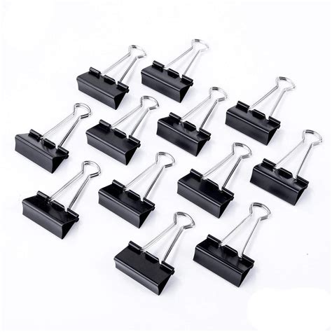 Black Mm Stainless Steel Binder Clip For Office At Rs Dozen In