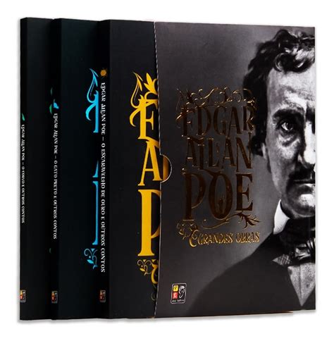 Box Edgar Allan Poe Grandes Obras 3 Volumes Parcelamento Sem Juros