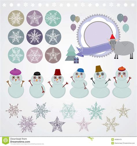 Sheep With Christmas Tree Vector Illustration 7392776
