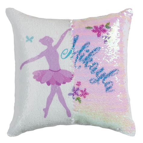 Personalized Sequin Pillow Personalized Pillows Personalized Throw