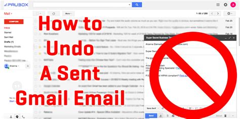 How To Undo A Sent Email In Gmail With Pictures Paubox
