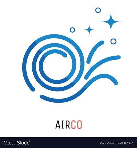Air Conditioning Logo Concept Royalty Free Vector Image