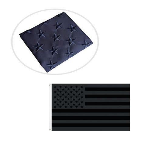 Buy All Black American Flag 3x5 Ft Us Flag Embroidered Stars Sewn