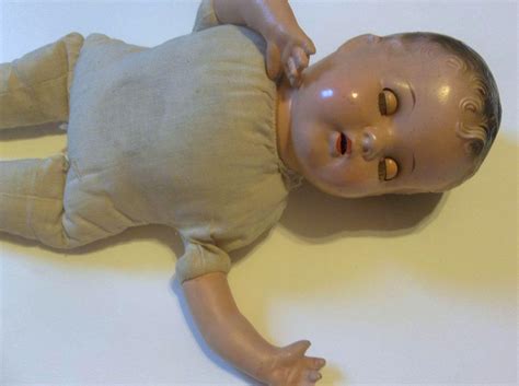 Sweet 18 Vintage Composition Baby Doll With Cloth Body From