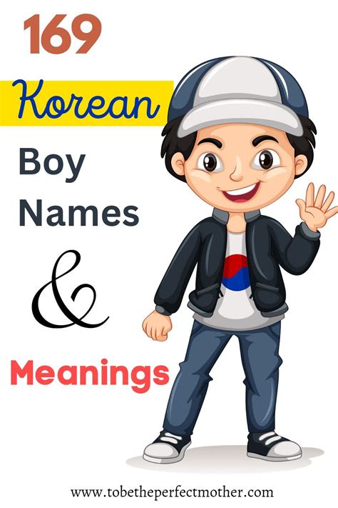 169 Korean Boy Names And Meanings Unique Boy Names Baby Names Korean