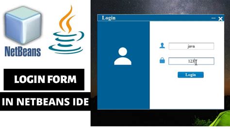 How To Make Login Form Using Netbeans Ide Youtube