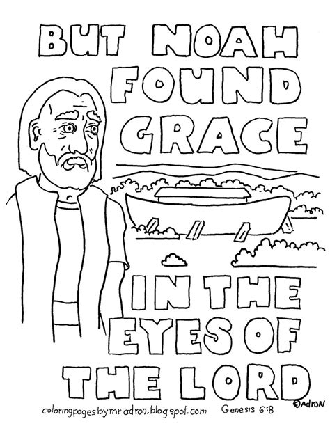 Coloring Pages For Kids By Mr Adron Noah And The Ark Scripture