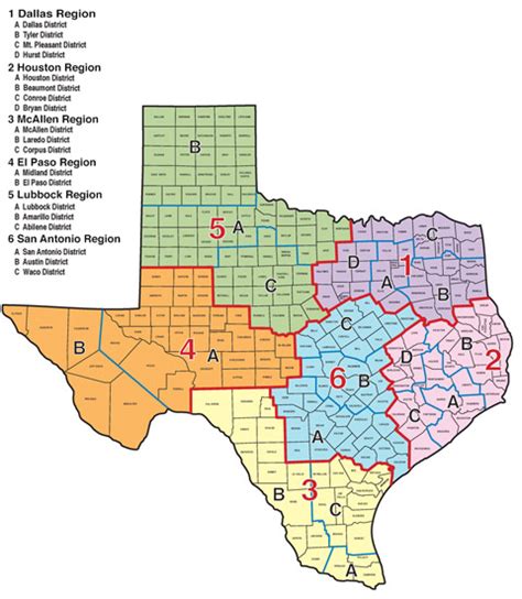 Thp Regional Boundaries Department Of Public Safety