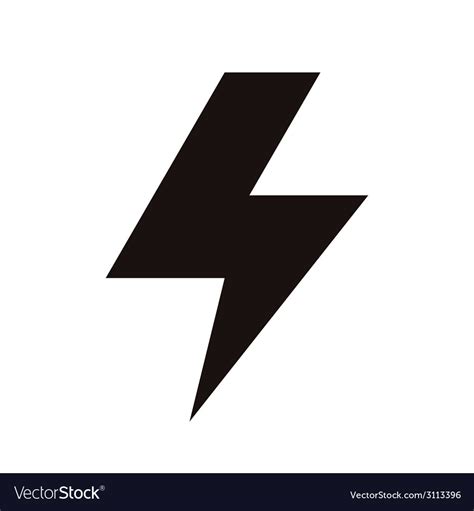 Lightning Bolt Icon Royalty Free Vector Image Vectorstock