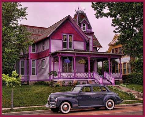 Purple House This Purple House Is Found Along The Menomine Flickr