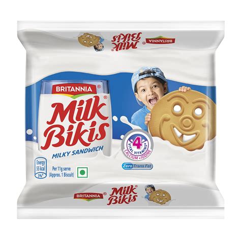 Buy Britannia Milk Bikis Milk Cream Biscuits 200g Online At