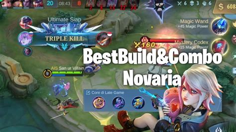 Tutorial Novaria Buildandcomboandspell Mobile Legends Youtube