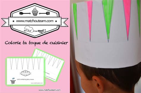 Cette année la semaine du goût. Ma Tchou team: La toque du chef 100% papier