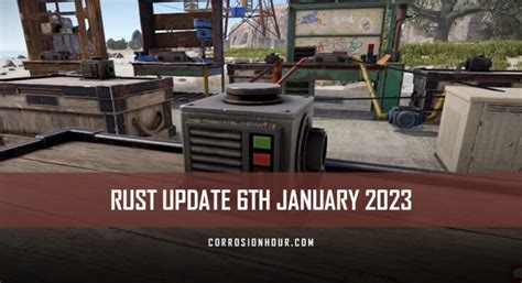 Rust Update 6th January 2023 Rust