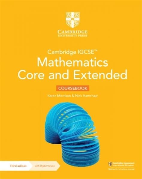 Cambridge Igcse™ Mathematics Core And Extended Coursebook With Digital