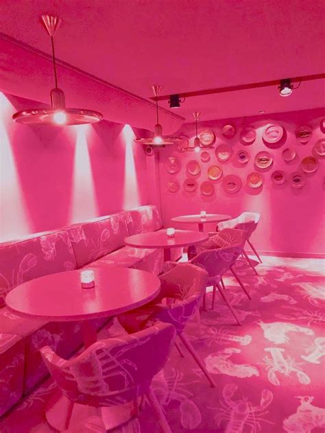Hot Pink Cafe Aesthetic Pink Cafe Hot Pink Wallpaper Hot Pink Walls