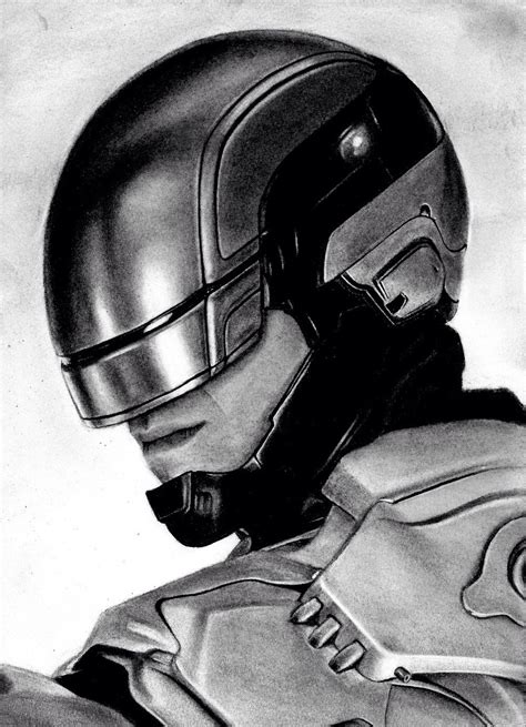Robocop 2014 Alex Murphy Drawing Art By Kreg Franco Illustration