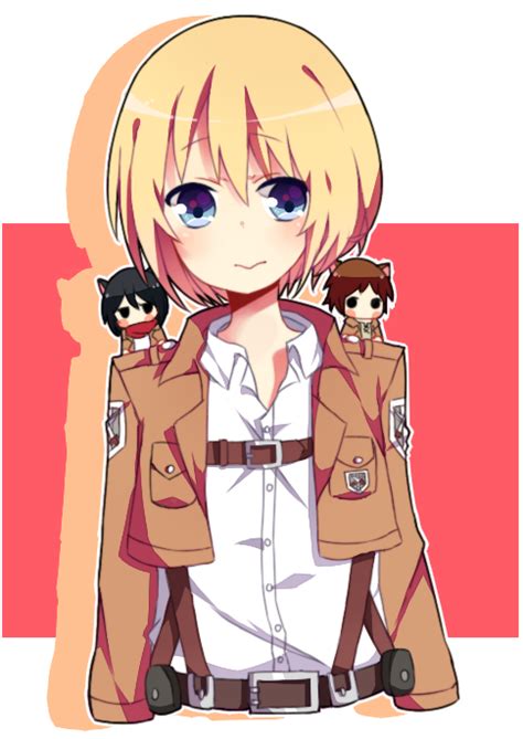 Snk Armin By Pakkuma On Deviantart Armin Eren Aot Mikasa Ereri