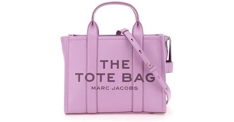 Marc Jacobs The Leather Small Tote Bag In Purple Lyst Canada