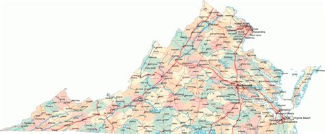 Virginia State Maps Usa Maps Of Virginia Va Virginia State Map