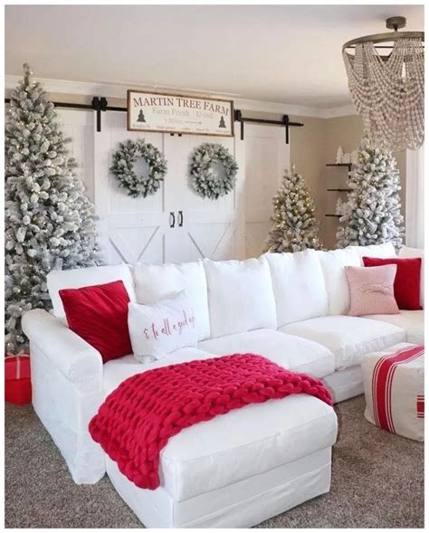 75 Warm And Festive Red And White Christmas Decor Ideas Educabit