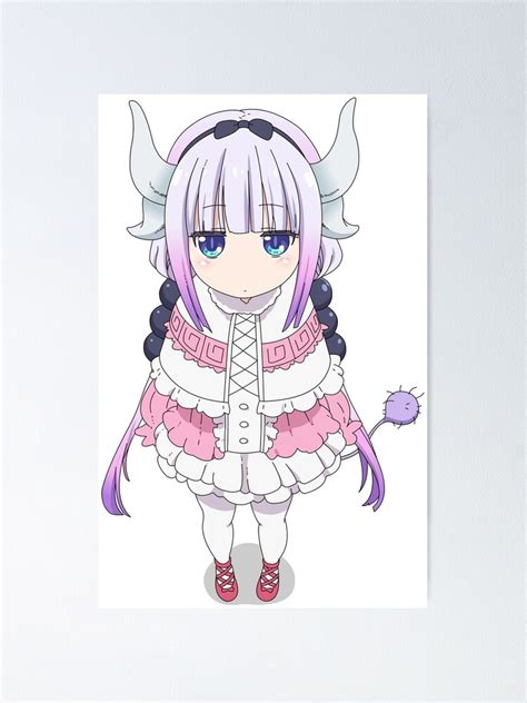 Kanna Miss Kobayashis Dragon Maid Poster By Hudart Redbubble