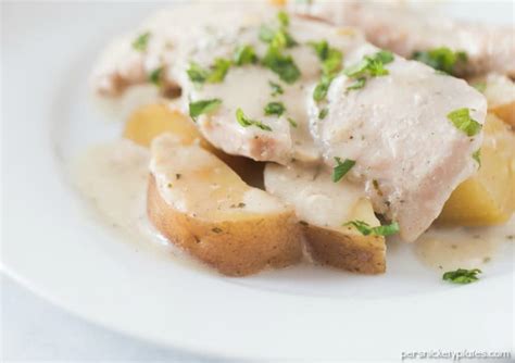 Slow Cooker Creamy Ranch Pork Chops And Potatoes