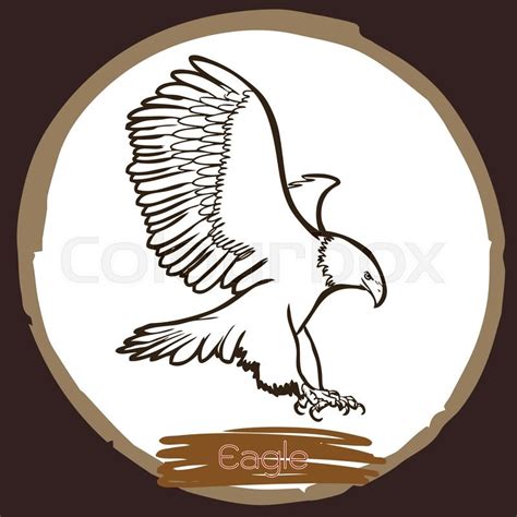 Freehand Sketch Illustration Of Eagle Stock Vector Colourbox
