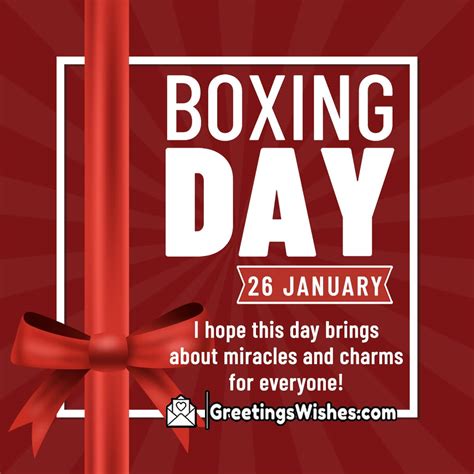 Boxing Day Greetings 26th December Greetings Wishes