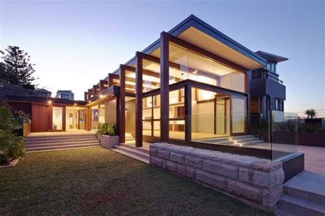 Great Use Of Timber And A Skillion Roof Beach House Design House