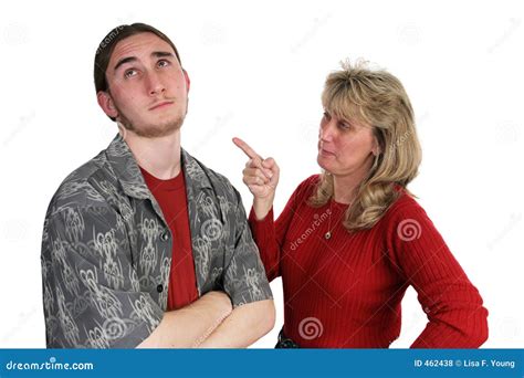 Mother Scolding Son Stock Photo Image Of Behavior Confront 462438