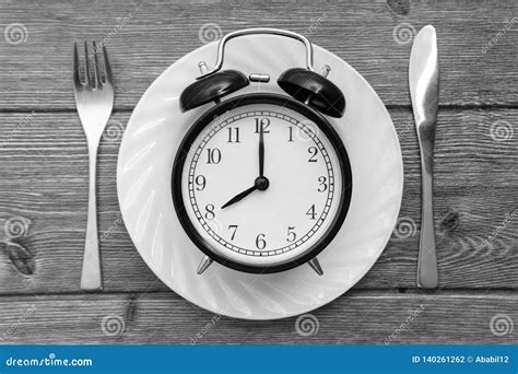 Time To Eat Lunch Time Breakfast And Dinner Concept Stock Photo
