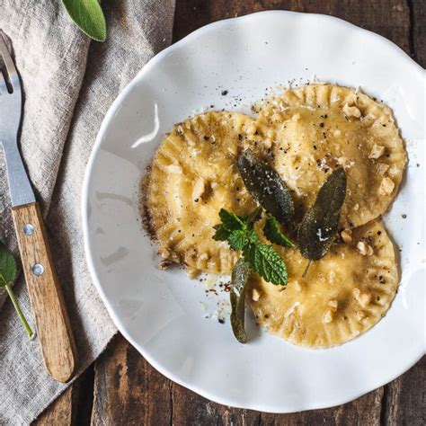 Smoked Ricotta Ravioli In Sage Butter Sauce Vibrant Plate