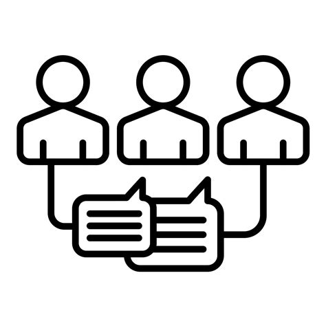 Engaging With Audience Line Icon 14808435 Vector Art at Vecteezy