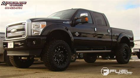 Ford F 350 Super Duty Fuel Lethal D267 Black And Milled Gloss Black Lip