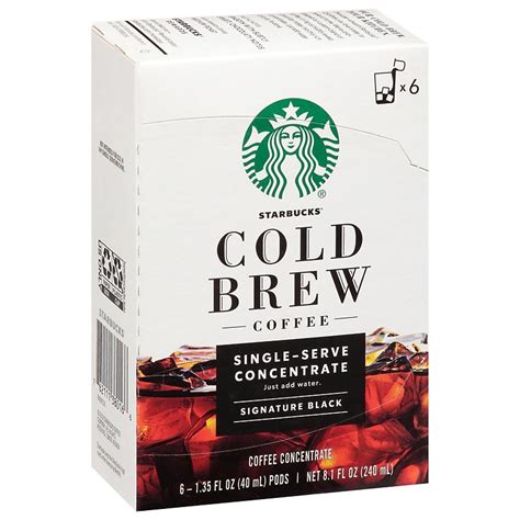 Starbucks Signature Black Cold Brew Single Serve Concentrate Shop