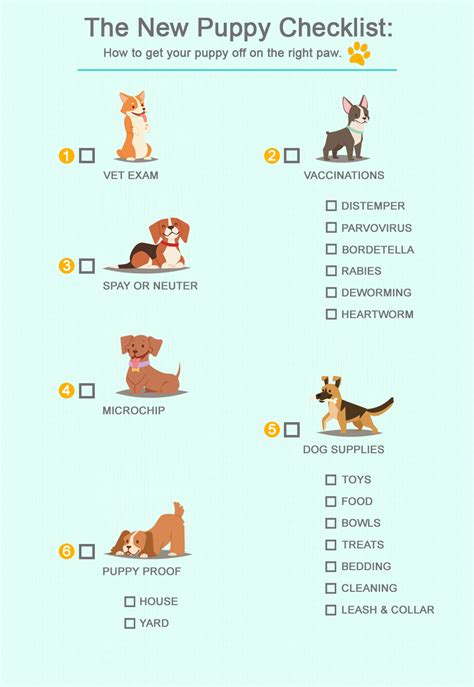 These are sure signs of determination, smarts, and willpower, but you have to decide how those characteristics will mesh into your home life. Veterinarian New Puppy Checklist