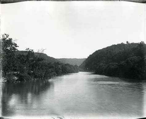 Looking East At Greenbrier River From Bridge At Alderson W Va West